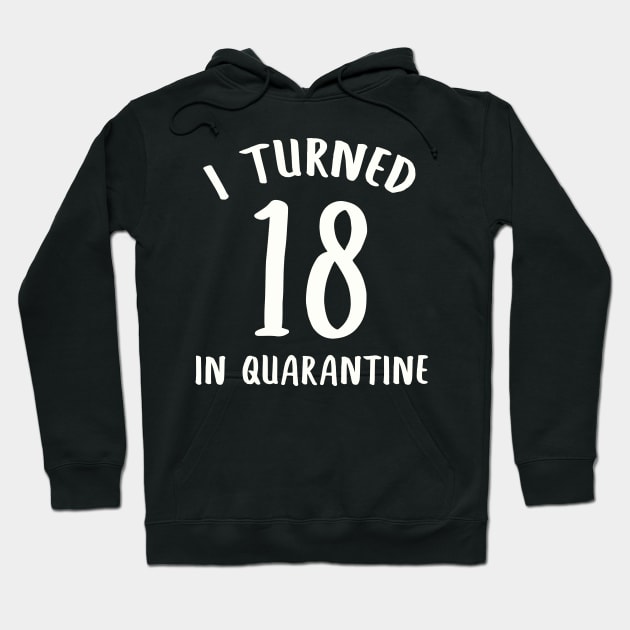 I Turned 18 In Quarantine Hoodie by llama_chill_art